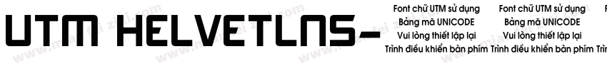 UTM HELVETLNS字体转换